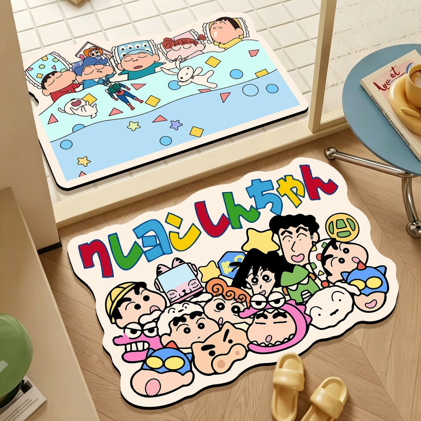 Home Bathroom Carpet - Crayon Shin‑chan Irregular Bath Mat, Cartoon
