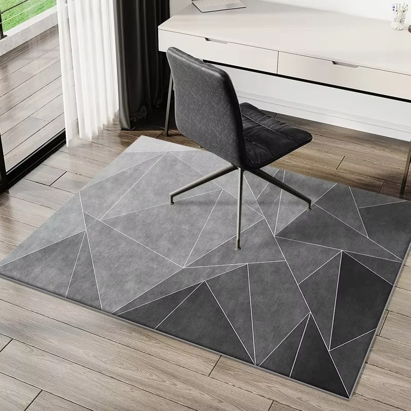 Home Bathroom Carpet - VIKAMA Modern Geometric Chair Floor Mat