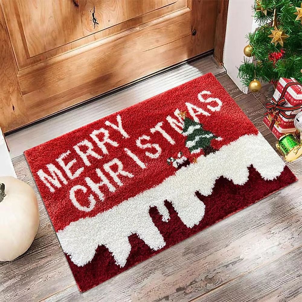 Home Bathroom Carpet - Entryway Non Slip Christmas Door Mat