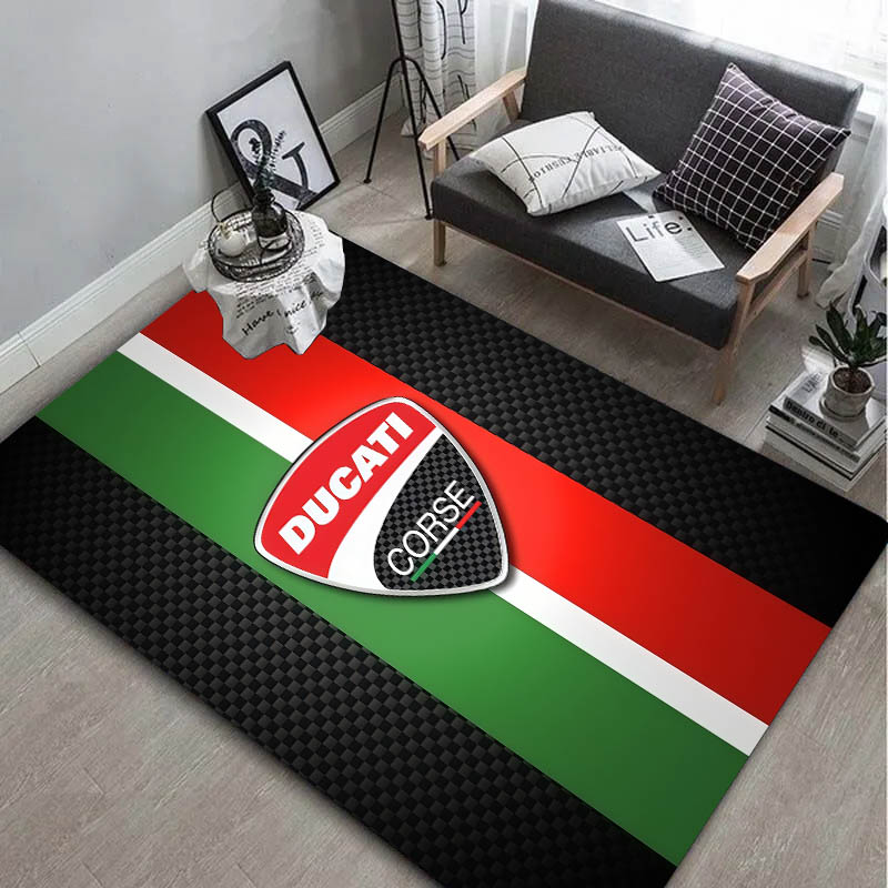 Home Bathroom Carpet - 3D Moto Classic D-Ducati-I Racing Car