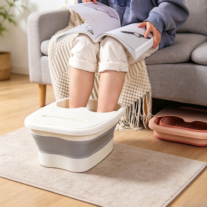 Home Bathroom Sauna - Portable Foldable Foot Bath Tub with