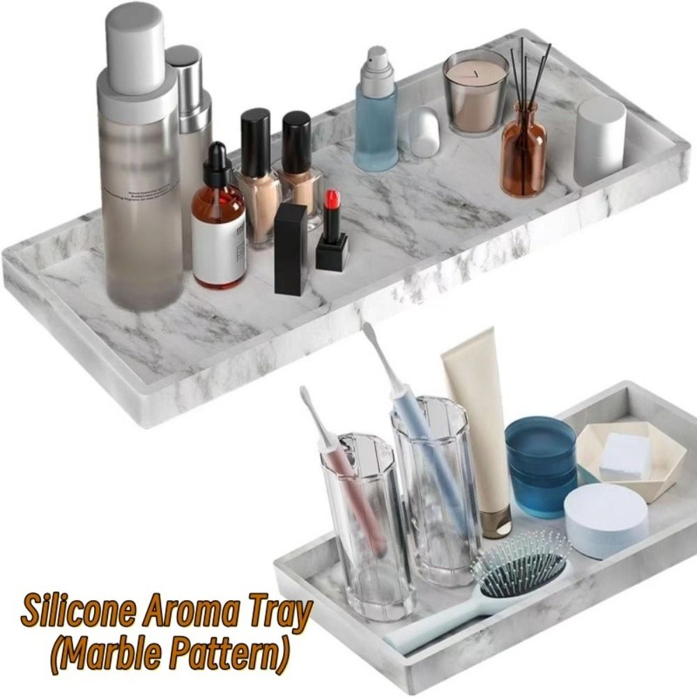 Zara Home Bathroom Tray - Thickened Bathroom Counter Tray Rectangular Lightweight