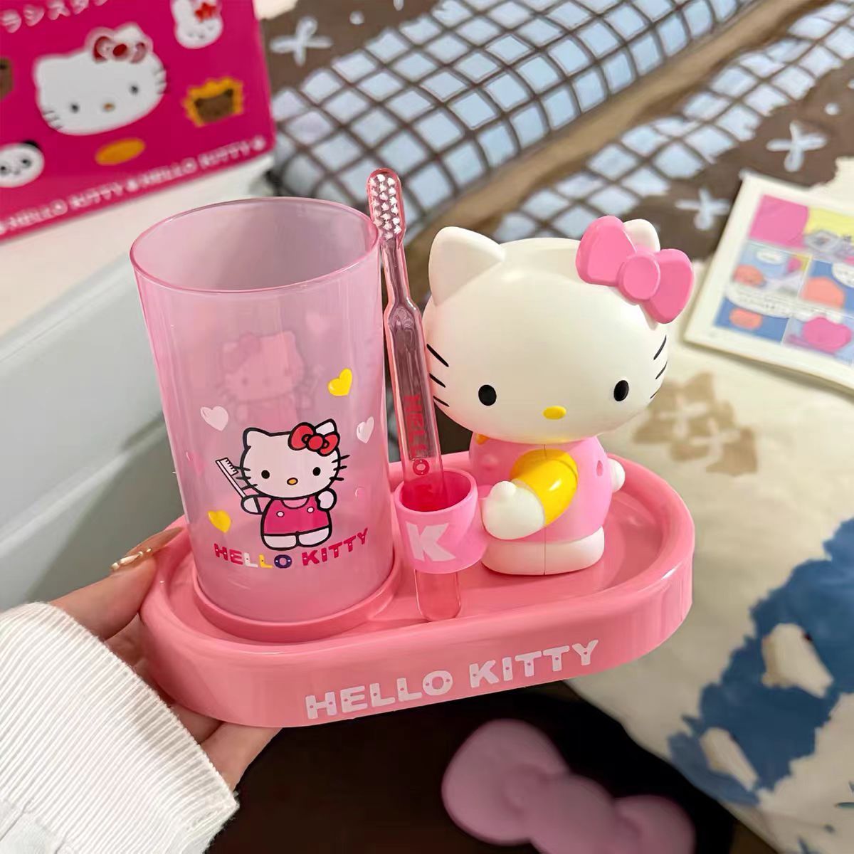Anime Sanrio hellokitty Integr - Home Goods Bathroom Sets review and price