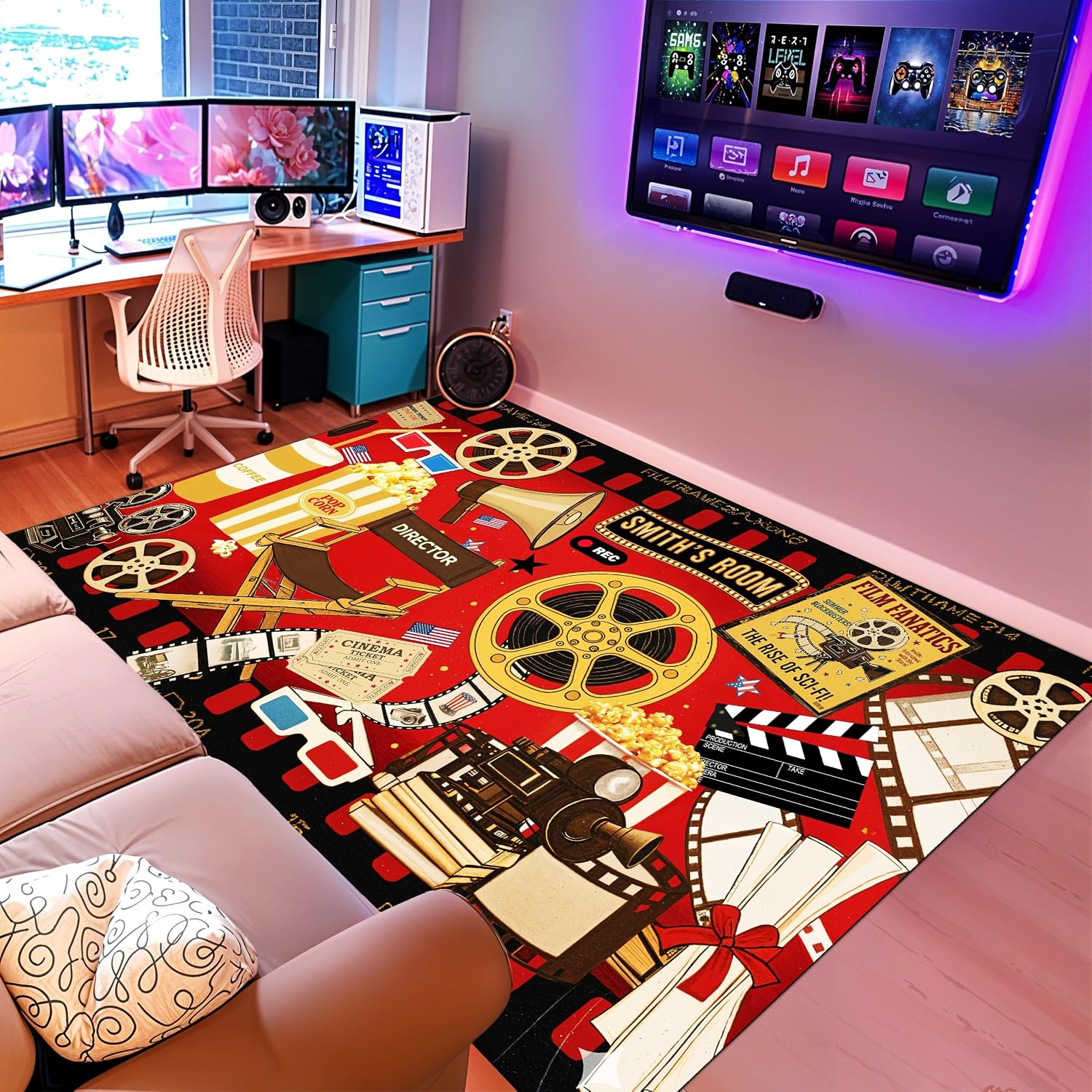 Custom Name Cinema Theme Carpe - Home Bathroom Name review and price
