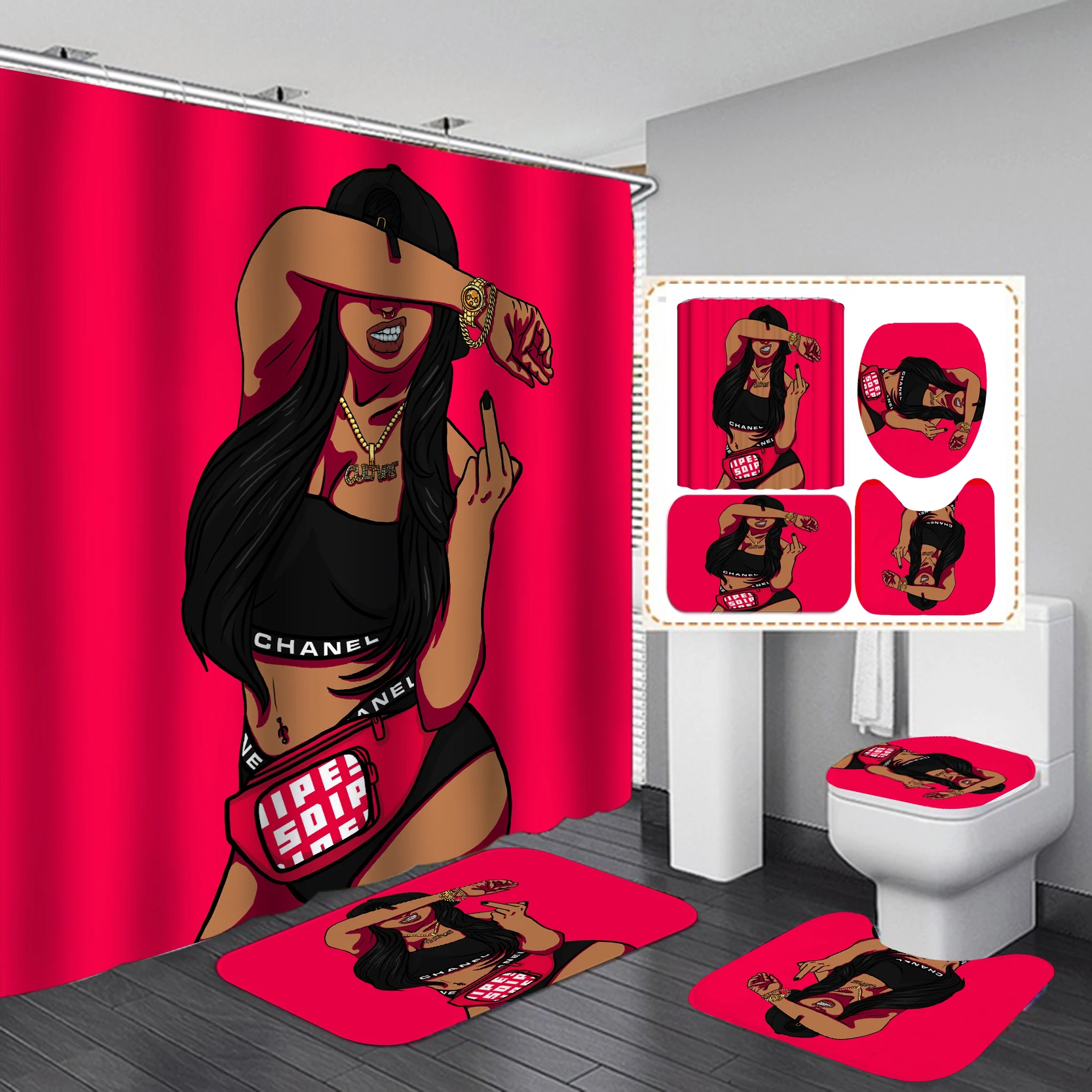 Home Goods Cool African Girl C - Home Goods Bathroom Sets review and price