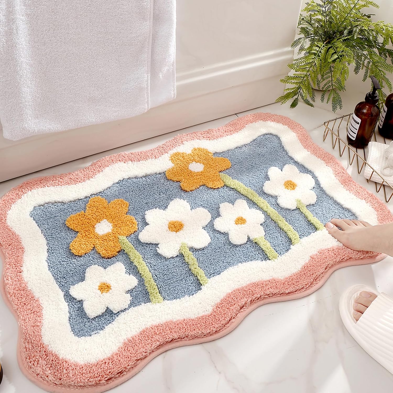 Bath Mat Non Slip Soft Faux Wo - Home Bathroom Tub review and price