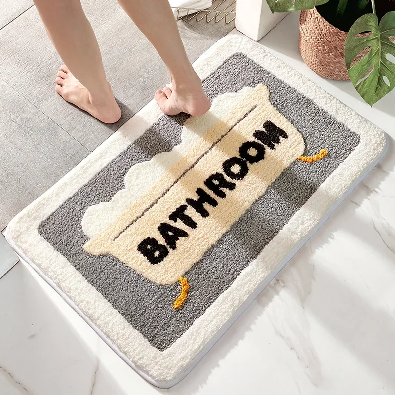 Bath Mat Non Slip Soft Faux Wo - Home Bathroom Tub review and price