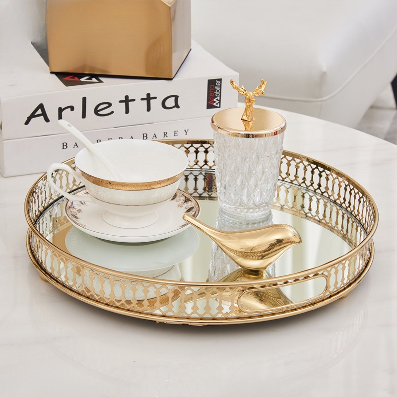 Creative Gold Tray Decoration  - Zara Home Bathroom Tray review and price