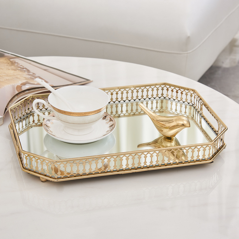 Creative Gold Tray Decoration  - Zara Home Bathroom Tray review and price