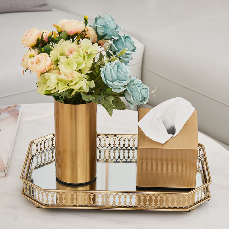 Creative Gold Tray Decoration  - Zara Home Bathroom Tray review and price