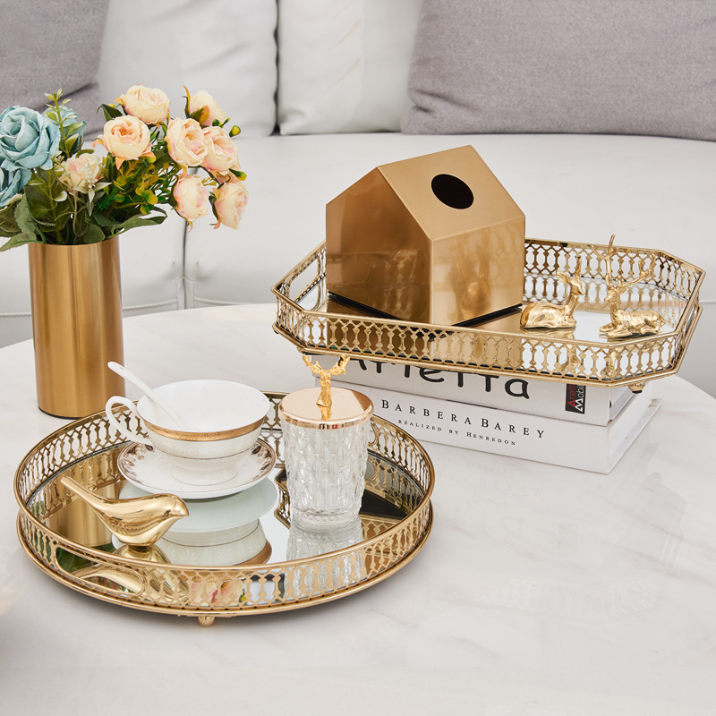 Creative Gold Tray Decoration  - Zara Home Bathroom Tray review and price