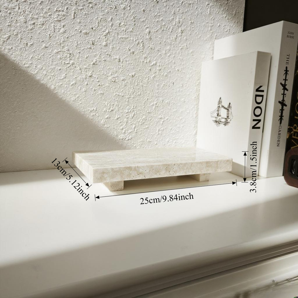 Natural Marble Pedestal Stand  - Zara Home Bathroom Tray review and price