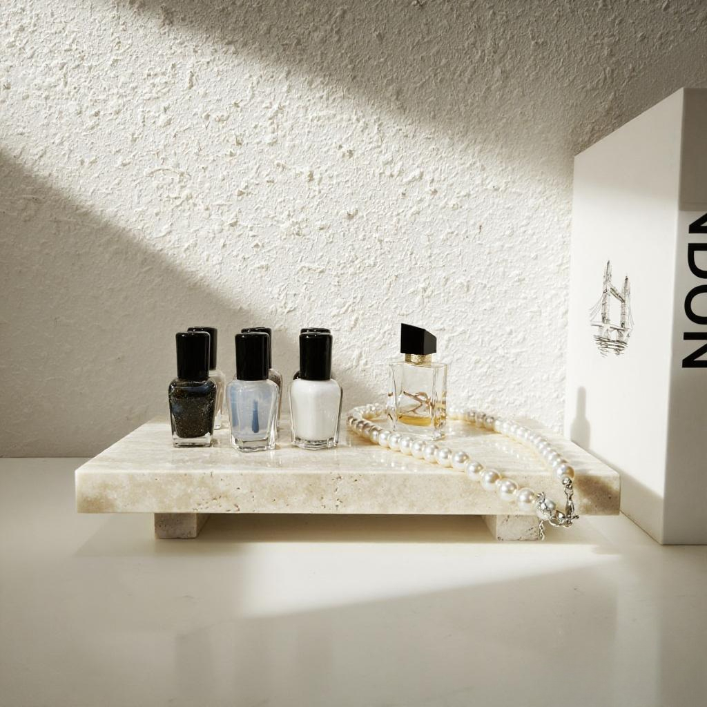 Natural Marble Pedestal Stand  - Zara Home Bathroom Tray review and price