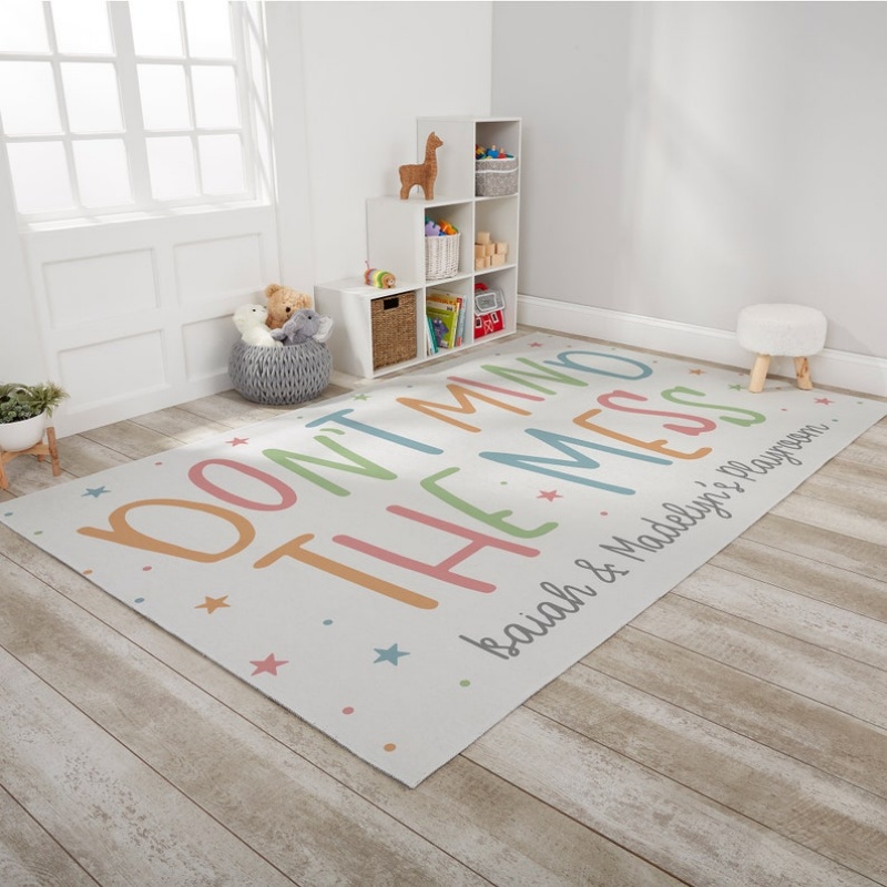 Custom Rug Play Mat With Name  - Home Bathroom Name review and price