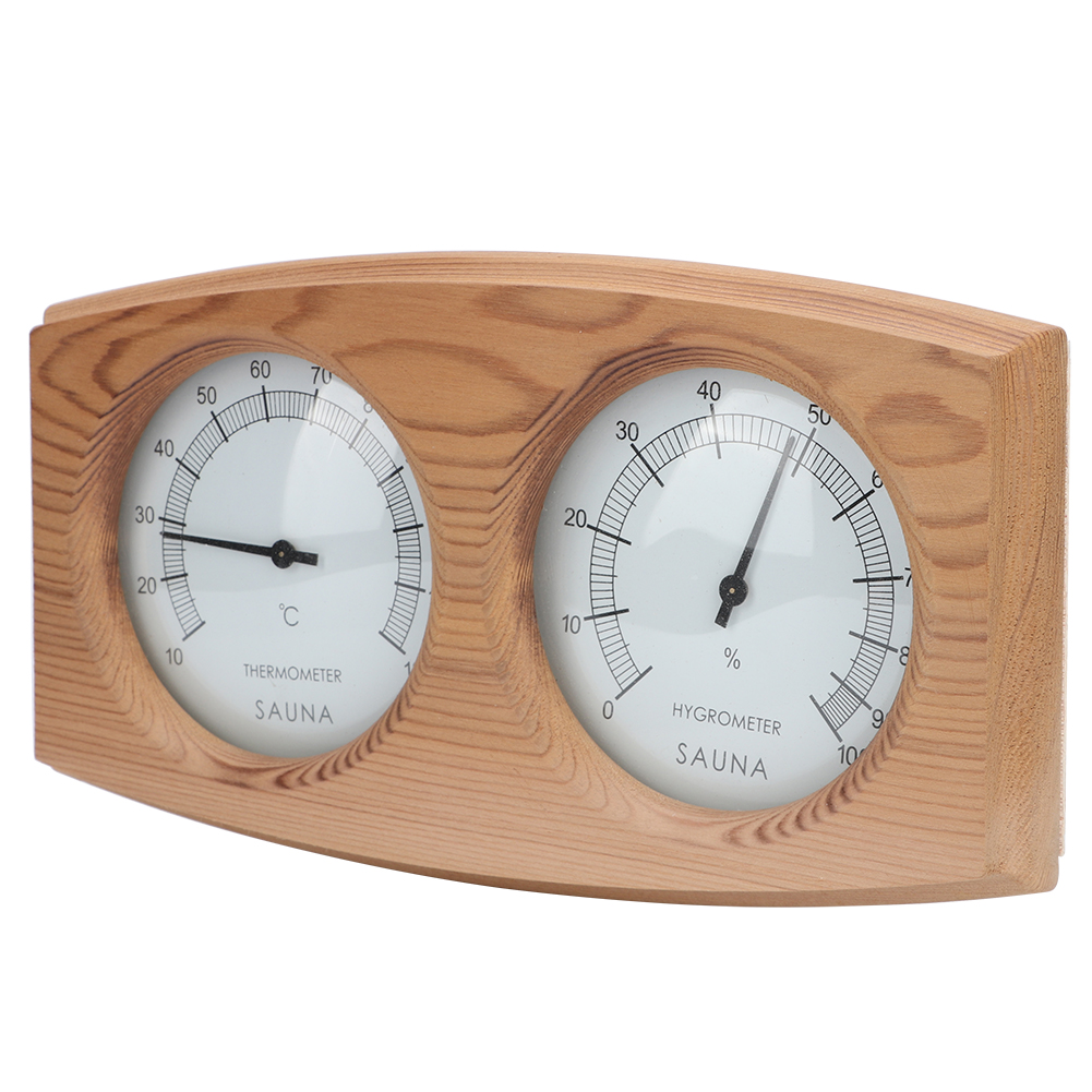 2-In-1 Wood Thermo-Hygrometer  - Home Bathroom Sauna review and price