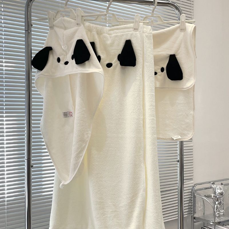 Kawaii Cartoon Dog Bath Towel  - Home Goods Bathroom Sets review and price