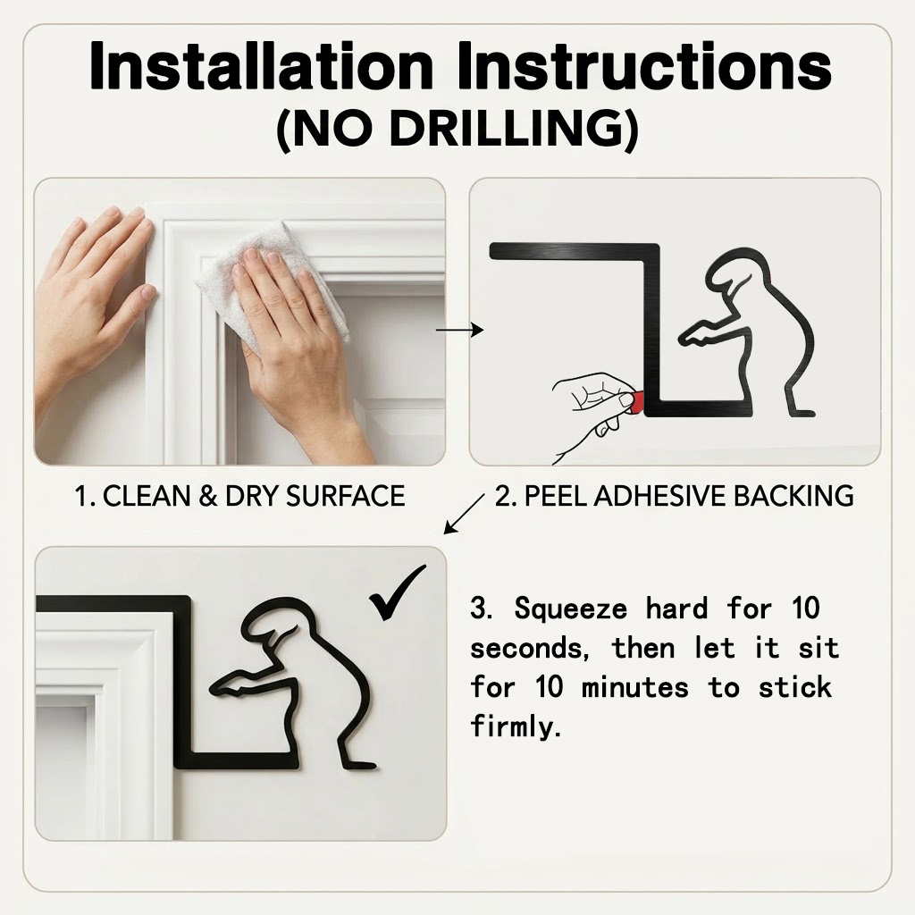 Stainless Steel Funny Bathroom - Home Bathroom Door Signs review and price