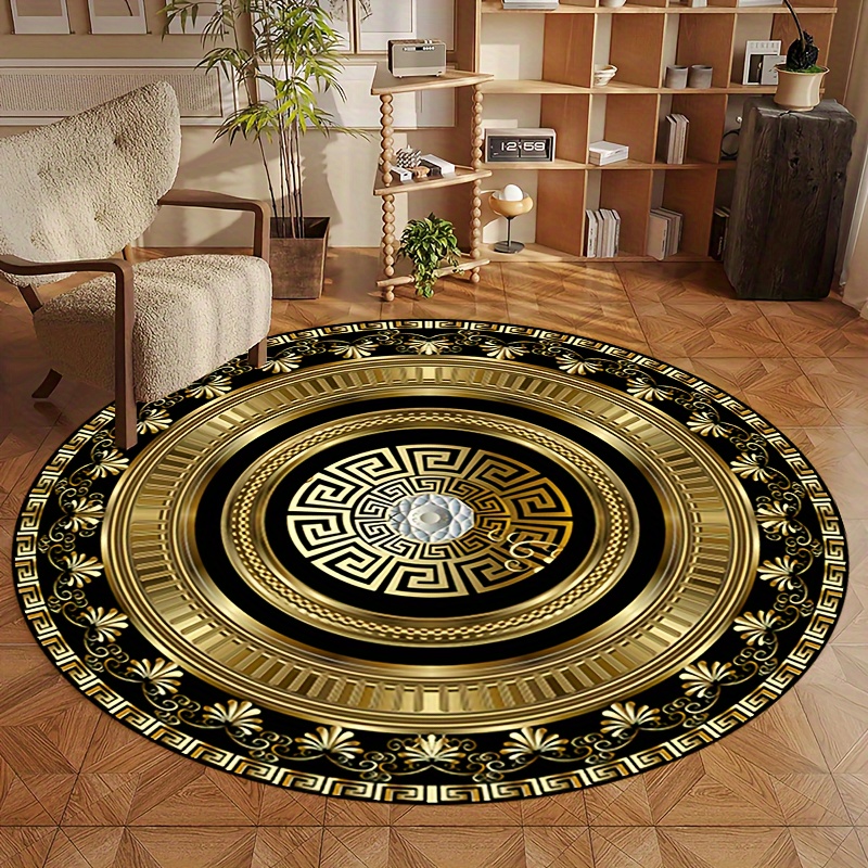 Greek Key Pattern Round Rug Fl - Home Bathroom Carpet review and price