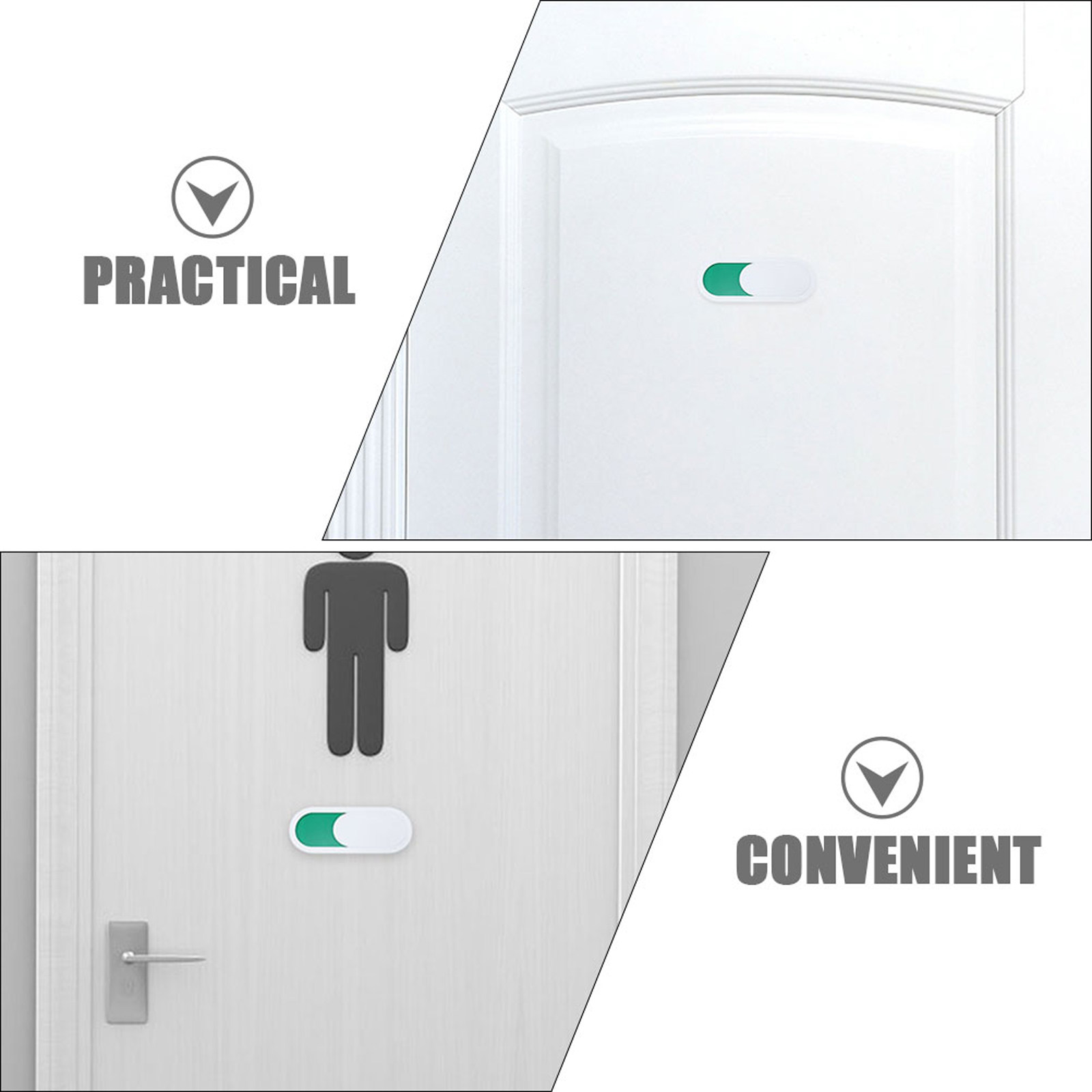 2Pcs Vacant Occupied Sign for  - Home Bathroom Door Signs review and price