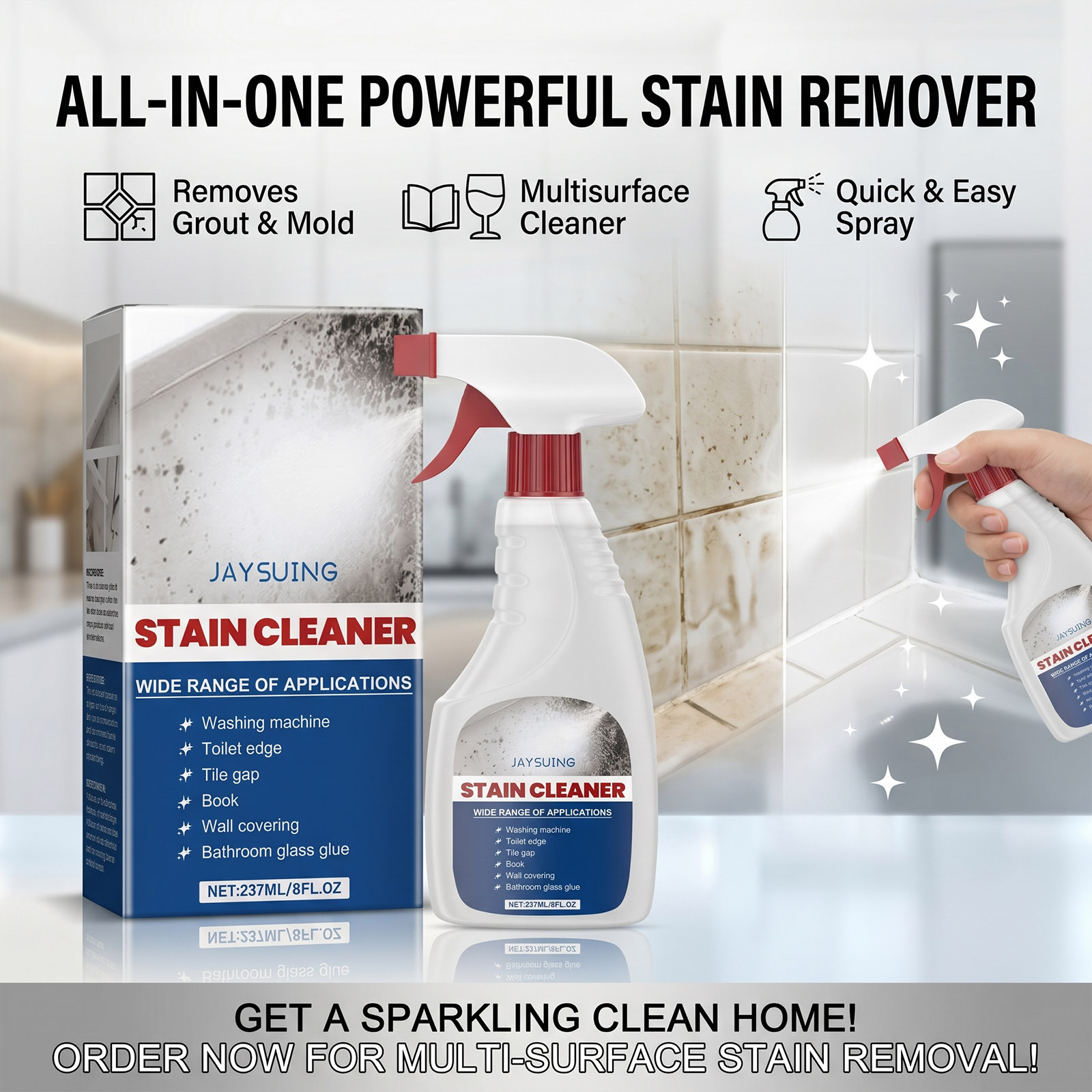 Mildew Remover Wall Spray Clea - Home Bathroom Cleaner review and price