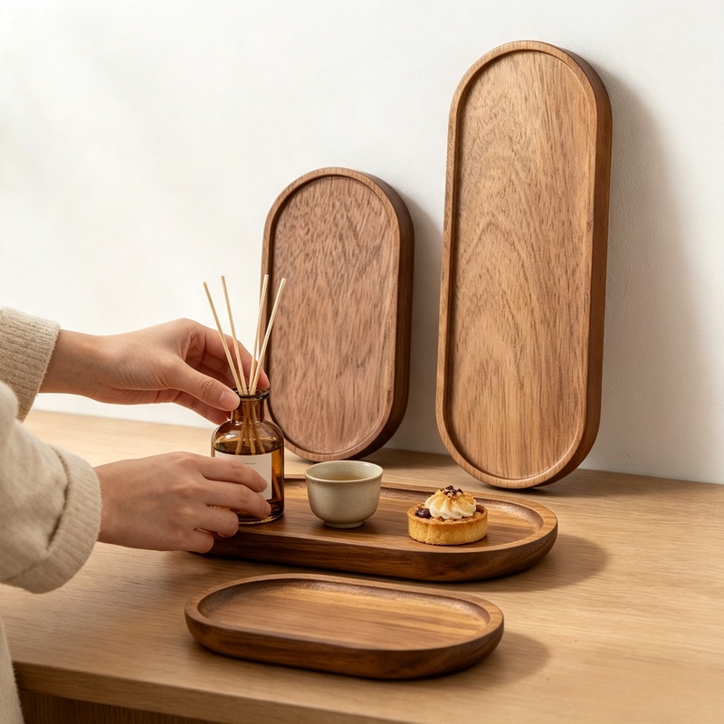 Japanese Style Solid Wood Serv - Zara Home Bathroom Tray review and price