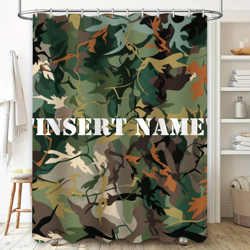 Personalized Camouflage Print  - Home Bathroom Name review and price