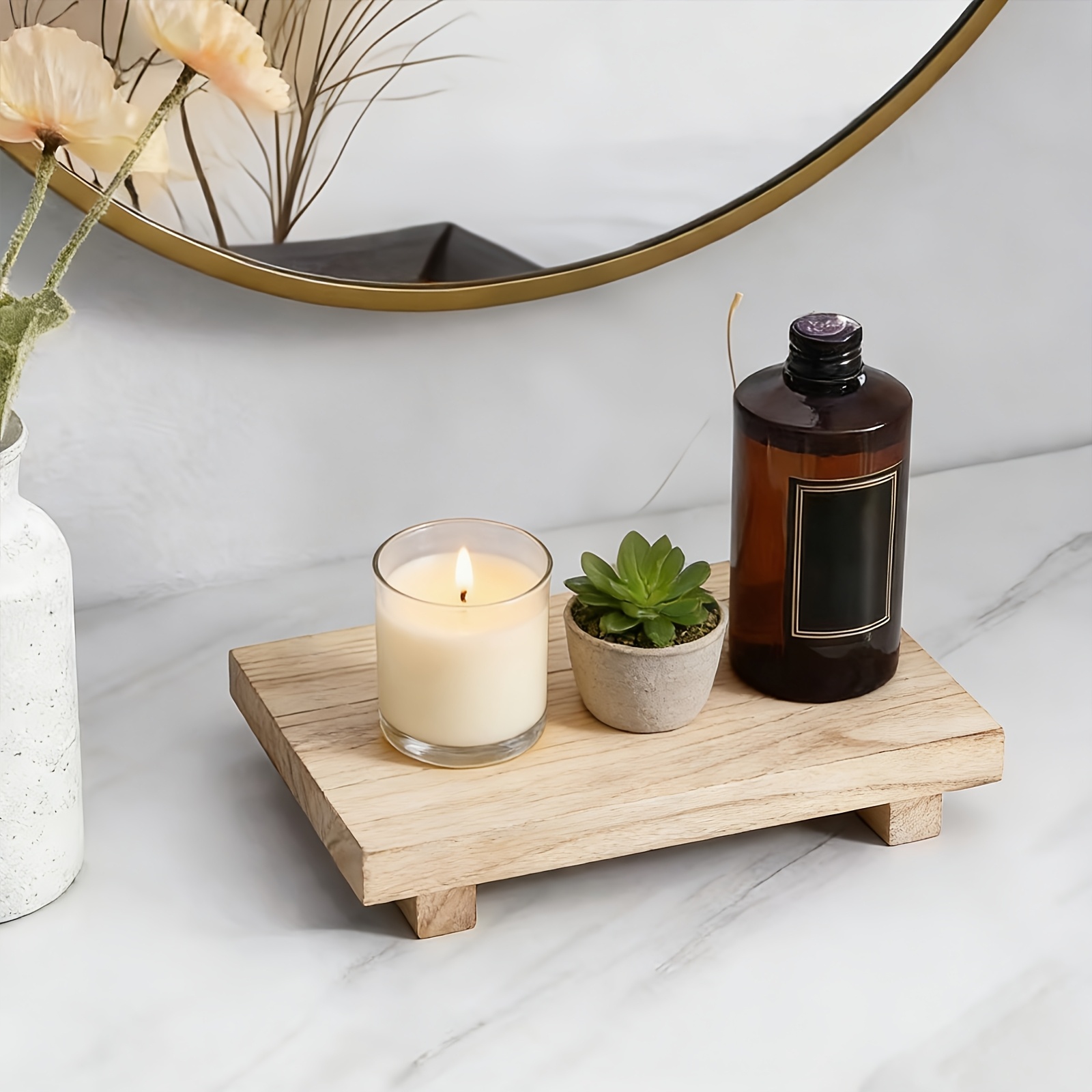 Vintage Wooden Decorative Tray - Zara Home Bathroom Tray review and price