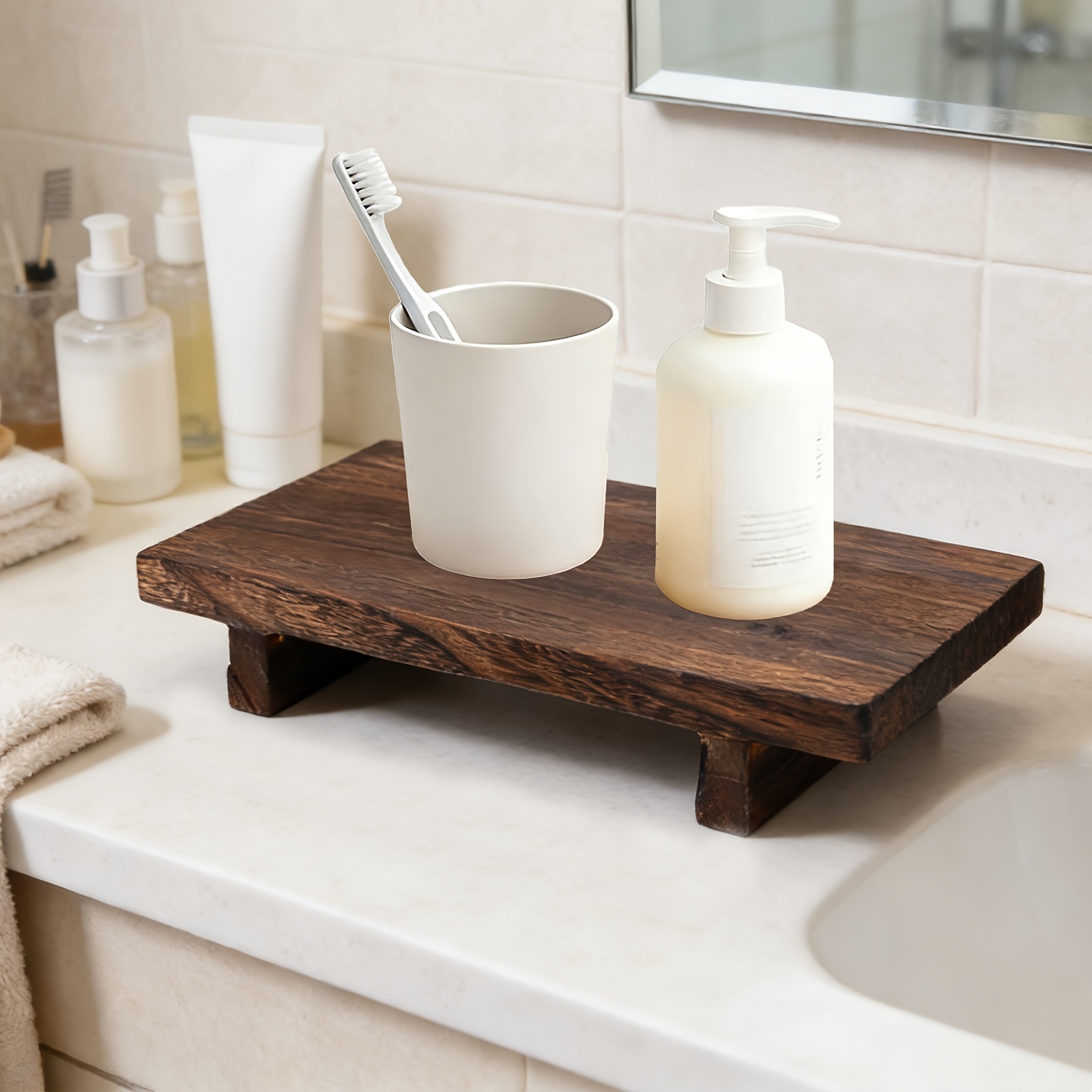 Vintage Wooden Decorative Tray - Zara Home Bathroom Tray review and price